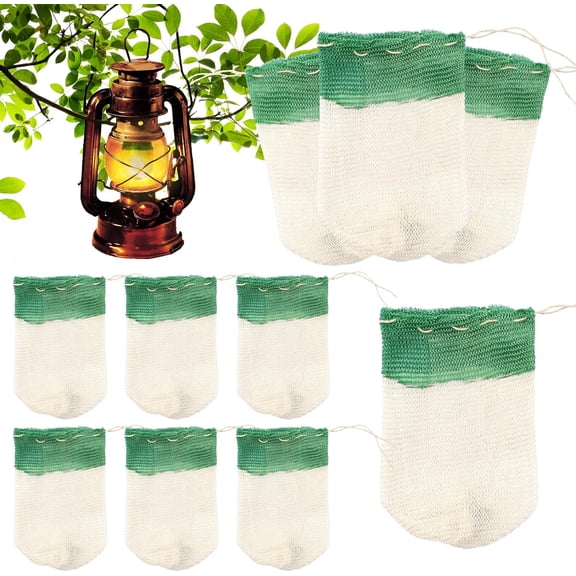 Tutuviw 10 Pcs Propane Lantern Mantle U-Shaped Lantern Mantles Camping Lantern Mantles for Outdoor Lighting Fixtures Propane Lanterns (Green)