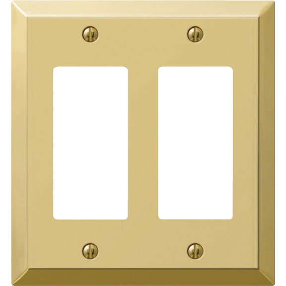 Jackson-Deerfield Mfg. 9BS127 Bright Brass Wall Plate