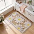 thumbnail image 6 of SIXHOME 20"x32" Cute Daisy Bathroom Rug Non Slip Bath Mat Fluffy Soft Super Absorbent Quick Dry Bathroom Mat Machine Washable  Tufted Floral Bath Mats for Bathroom Floor Beige, 6 of 7
