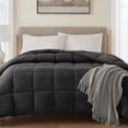 thumbnail image 4 of Mainstays King Comforter, Down Alternative, All-Season, Black, 4 of 8