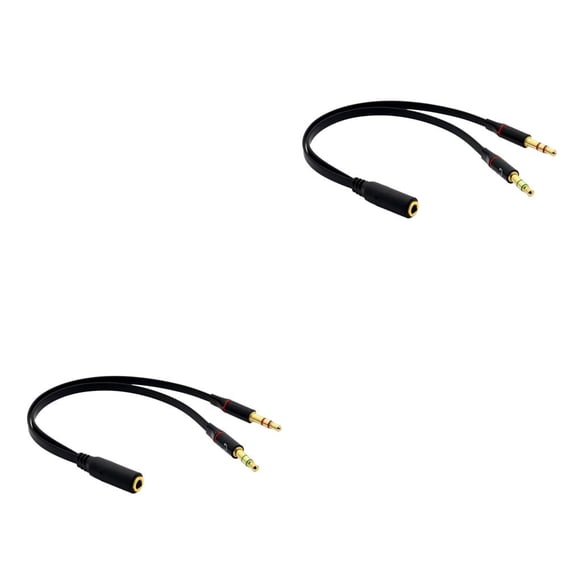 Adaptador de auriculares Inteprter 3.5mm Y Splitter 2 Jack a 1