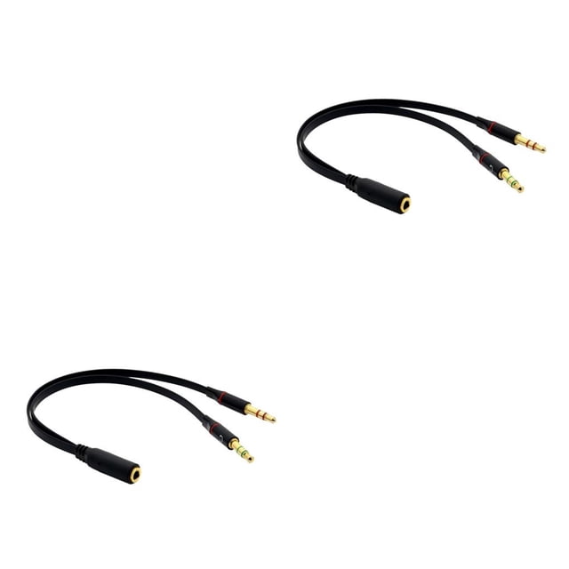 Adaptador de auriculares Inteprter 3.5mm Y Splitter 2 Jack a 1