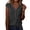 Dark Gray #6, variant on Women's Tops Henley Waffle Knit Shirts Summer 2026 Cap Short Sleeve Basic Plus Size Tee V Neck Button Down Casual Loose Blouses with Pockets Red 2XL