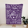 thumbnail image 4 of Birthday Gifts for Women Men Him Her, 40th 50th 60th 70th 80th Birthday Gifts for Mom Sister Wife Grandma, Best Birthday Gift Ideas Throw Blanket, Gifts for her on Birthday Mothers Day, 4 of 5