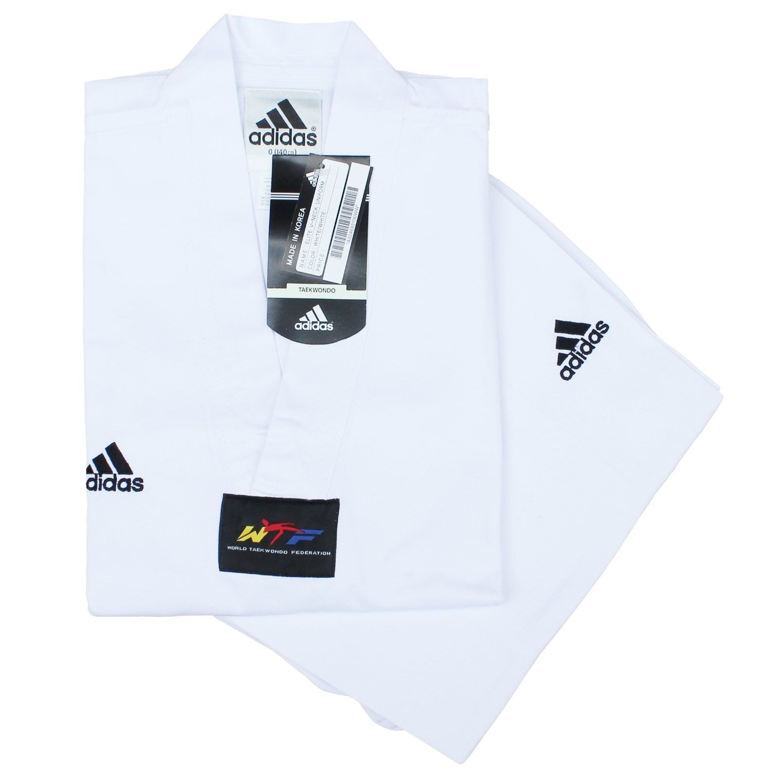 adidas Taekwondo WTF Approved Uniform Dobok, White - Walmart.com
