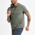 thumbnail image 2 of Camiseta ligera con capucha para running y fitness para hombre - Manga corta, secado rápido, deportiva/ocio, tallas S-XXXL, 2 of 8