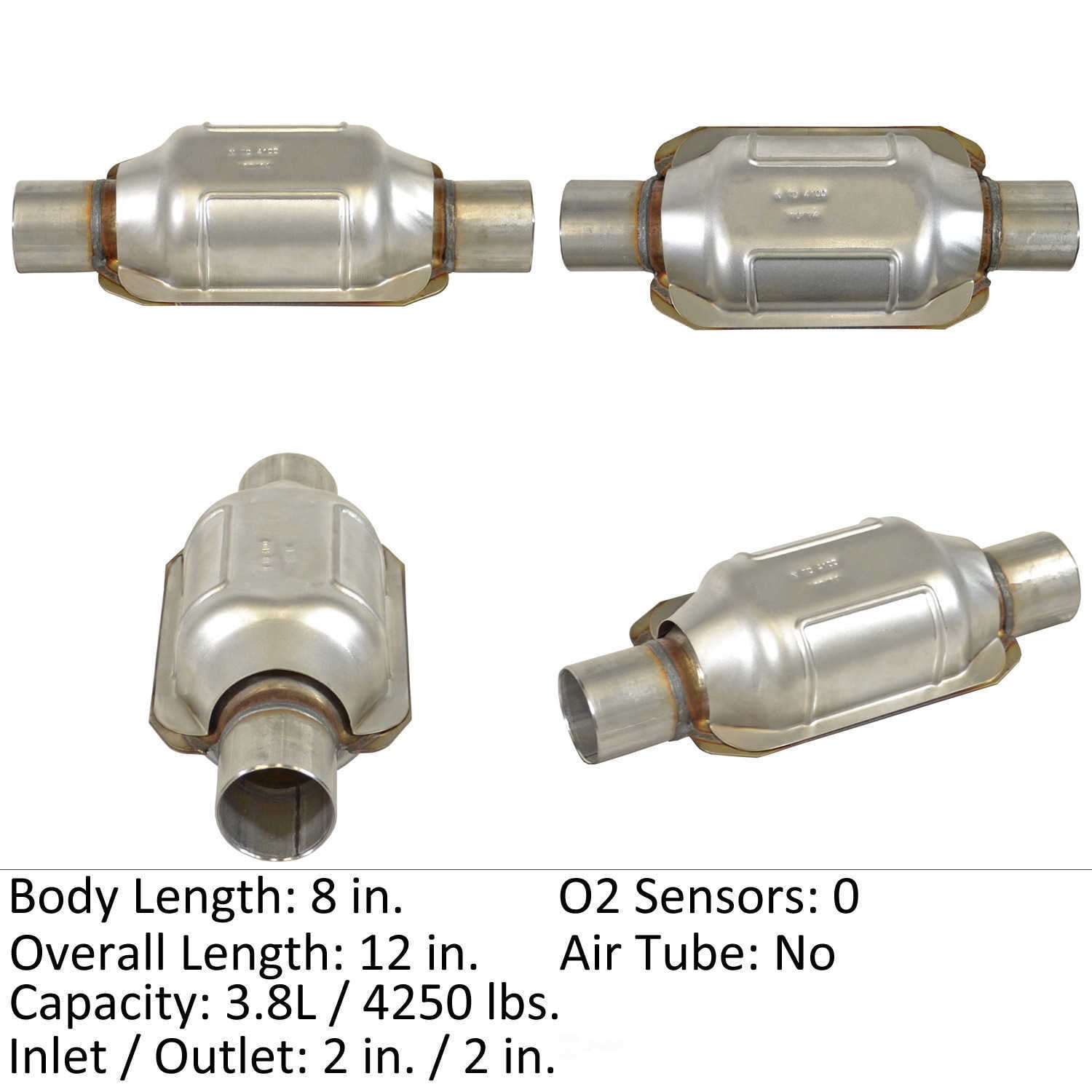 Fits/For Eastern Catalytic Catalytic Converter Universal P/N:70247 Fits select: 2017-2019 HONDA CR-V, 2013-2014 HONDA ACCORD
