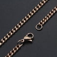 thumbnail image 2 of QQTDFG 304 Stainless Steel Curb Twisted Chain Necklace Lobster Gold 18-26" 3.5mm&nbsp; A420-26-Rose Gold, 2 of 2