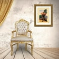 thumbnail image 3 of Vintage Apple Collection 12x14 Gold Ornate Wood Framed with Double Matting Museum Art Print Titled - Mural Flag Marines, 3 of 4