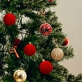 thumbnail image 5 of 25PCS Christmas Ball Ornaments,Shatterproof Baubles,Rustic Xmas Tree Decorations with Glitter Sequin for Holiday Seasonal Decor Garland Wreath Parties Weddings,Mixed sets in various styles and sizes, 5 of 6