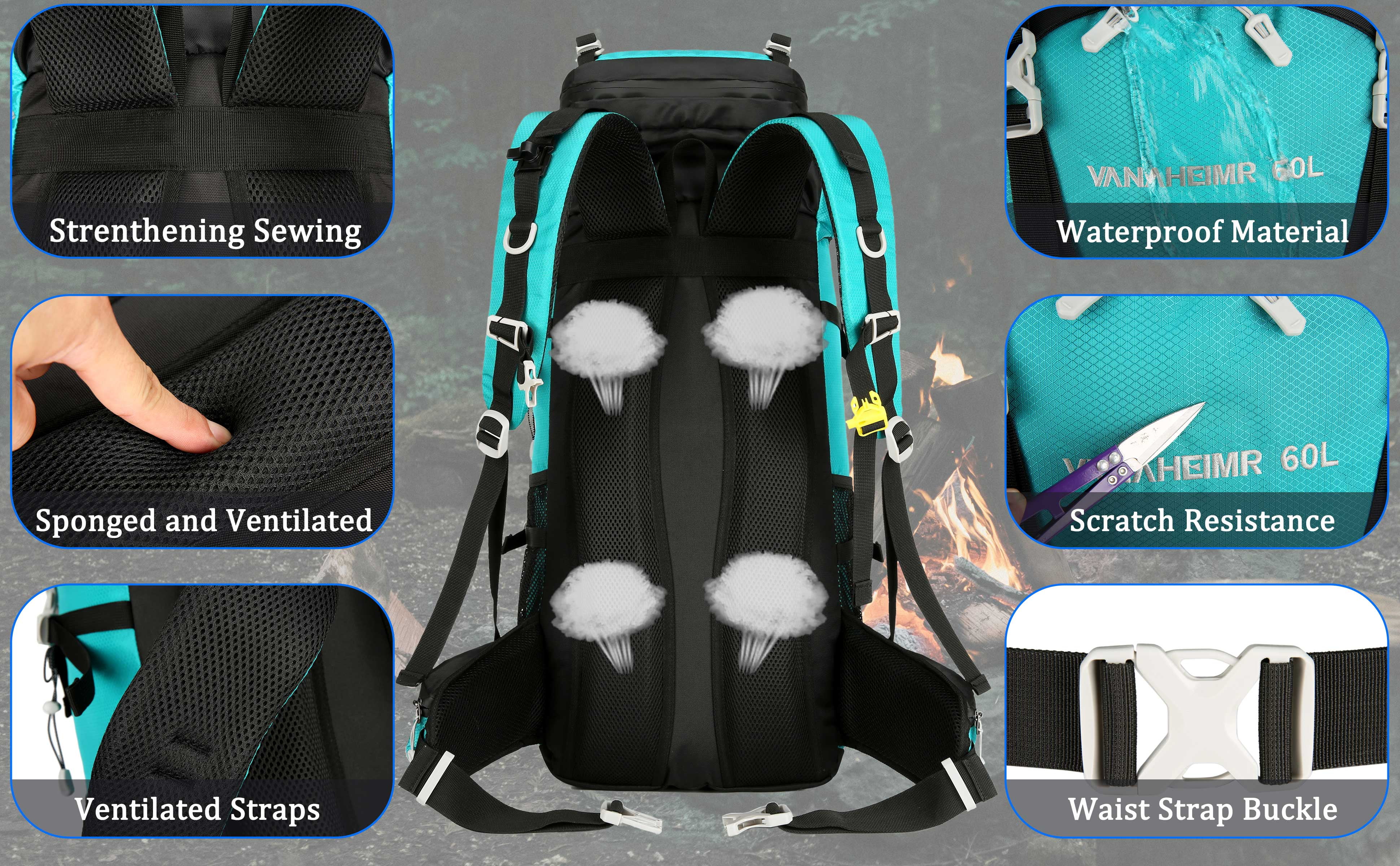 agile travel backpack Geckobrands