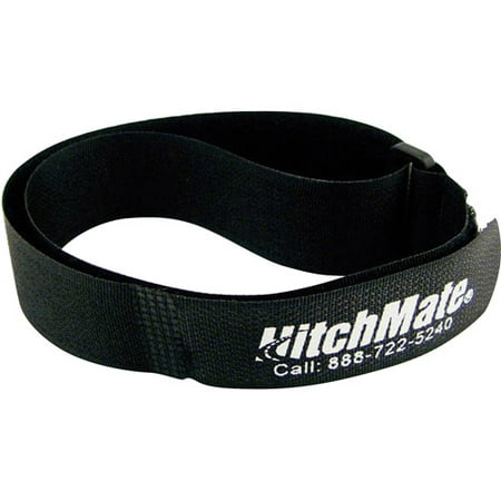 HitchMate QuickCinch Hook n' Loop Strap, Black, 25pk