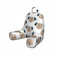 thumbnail image 1 of Cartoon Reading Pillow Cover, Dog Faces Puppy Heads Playroom Pastel, Unstuffed Printed Bed Rest Case from Soft Fabric, Small, Mauve Taupe Night Blue, by Ambesonne, 1 of 4