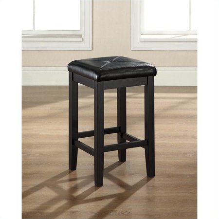 - Crosley Furniture Upholstered Square Seat Bar Stool with 24