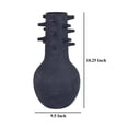 thumbnail image 4 of Enya Flower Vase, 3D Spiked Accent Narrow Neck, Black Ceramic, 18 Inch, 4 of 7