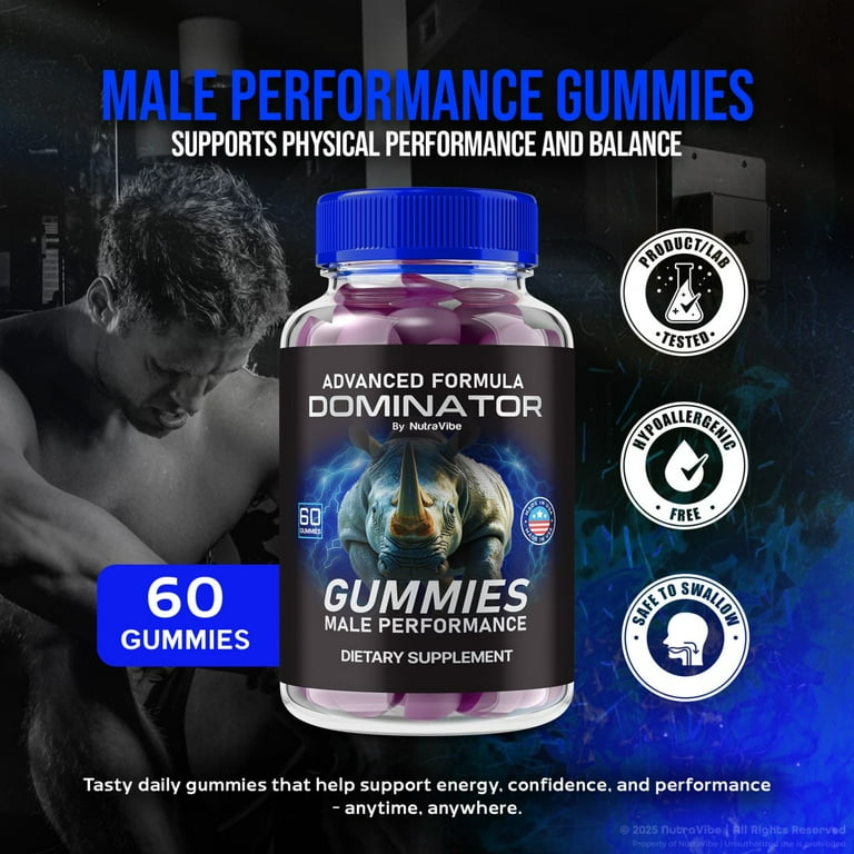 2 Pack) Dominator Gummies – Official Dominator Maxxx ME All-Natural Gummy for Physical Health & Overall Well-Being, Premium Gomitas for Energy, Vitality & Wellness Support (120 Gummies) - Walmart.com