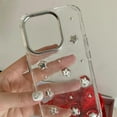 thumbnail image 5 of Bling Glitter 3D Bow Stars Clear Phone Case Compatible with iPhone Case (Bow,iPhone 15 Plus), 5 of 6