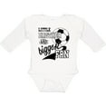 thumbnail image 3 of Inktastic Little Brother and Biggest Fan Soccer Player Boys Long Sleeve Baby Bodysuit, 3 of 5