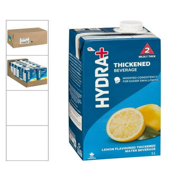 Hydra+ Water Ready to Drink Thick Lemon IDDSI 2 1L/33 oz (12/Case