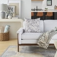 thumbnail image 3 of Nourison Leaf Storm 20" x 20" Grey Indoor/Outdoor Washable Throw Pillow, 3 of 5