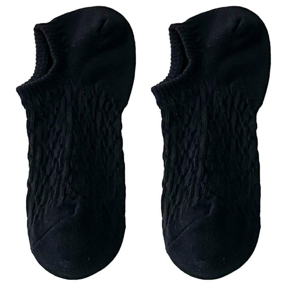 CUZIBR Wool Socks For Women Solid Color No Show Low Cut Boat Socks Non- Concealed Sports Casual Solid Color Casual Breathable Socks,Black,One Size