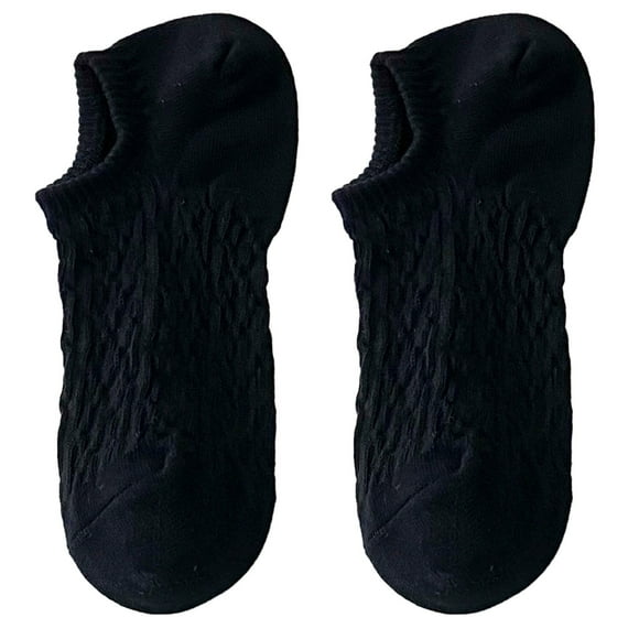 XIAQUJ Womens Comfortable Breathable Macaron Coloured Boat Socks Sock Slippers Black One Size
