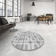 thumbnail image 4 of Ahgly Company Machine Washable Indoor Square Transitional Gunmetal Gray Area Rugs, 6' Square, 4 of 7