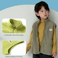 thumbnail image 3 of Hotiary Toddler Boys Girls Polar Fleece Vest Jacket Kids Sleeveless Full Zip Warm Lightweight Coat Outwear with Pockets Children Fall Winter Clothes for 2-11 Years Gray, 3 of 5