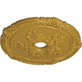 thumbnail image 3 of Ekena Millwork 26"OD x 3 3/4"ID x 1 1/2"P Attica with Rose Ceiling Medallion (Fits Canopies up to 4 1/2"), Hand-Painted Iridescent Gold, 3 of 5