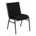 thumbnail image 2 of Flash Furniture HERCULES Series Heavy Duty Black Dot Fabric Stack Chair, 2 of 12