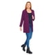 thumbnail image 2 of Saco Largo Dama Mujer Blazer Formal Casual Liso Uva lila G Incógnita 550456, 2 of 5