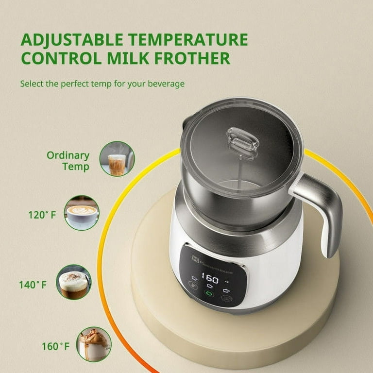 Maestri House Milk Frother, Variable Temp and Froth Thickness Milk Frother and Steamer, 21oz/600ml Smart Touch Control Milk Warmer