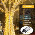 thumbnail image 3 of Cadena de luces KAQ de 88 pies, 240 LED, blanco cálido, 13 modos, 3 of 8