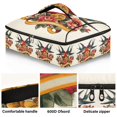 thumbnail image 2 of Iauyy Casserole Carrier for Hot Food Insulated Casserole Travel Carry Bag with Lid Food Warmer Bag for Party/Picnic,Two Swallows, 2 of 7