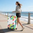 thumbnail image 5 of Stretch Luggage Cover L(25-28in)– Elastic Travel Suitcase Protector with Handle Openings & Bottom Closure, Washable Polyester Spandex Suitcases Cover, Abstract Geometry Print, 5 of 5