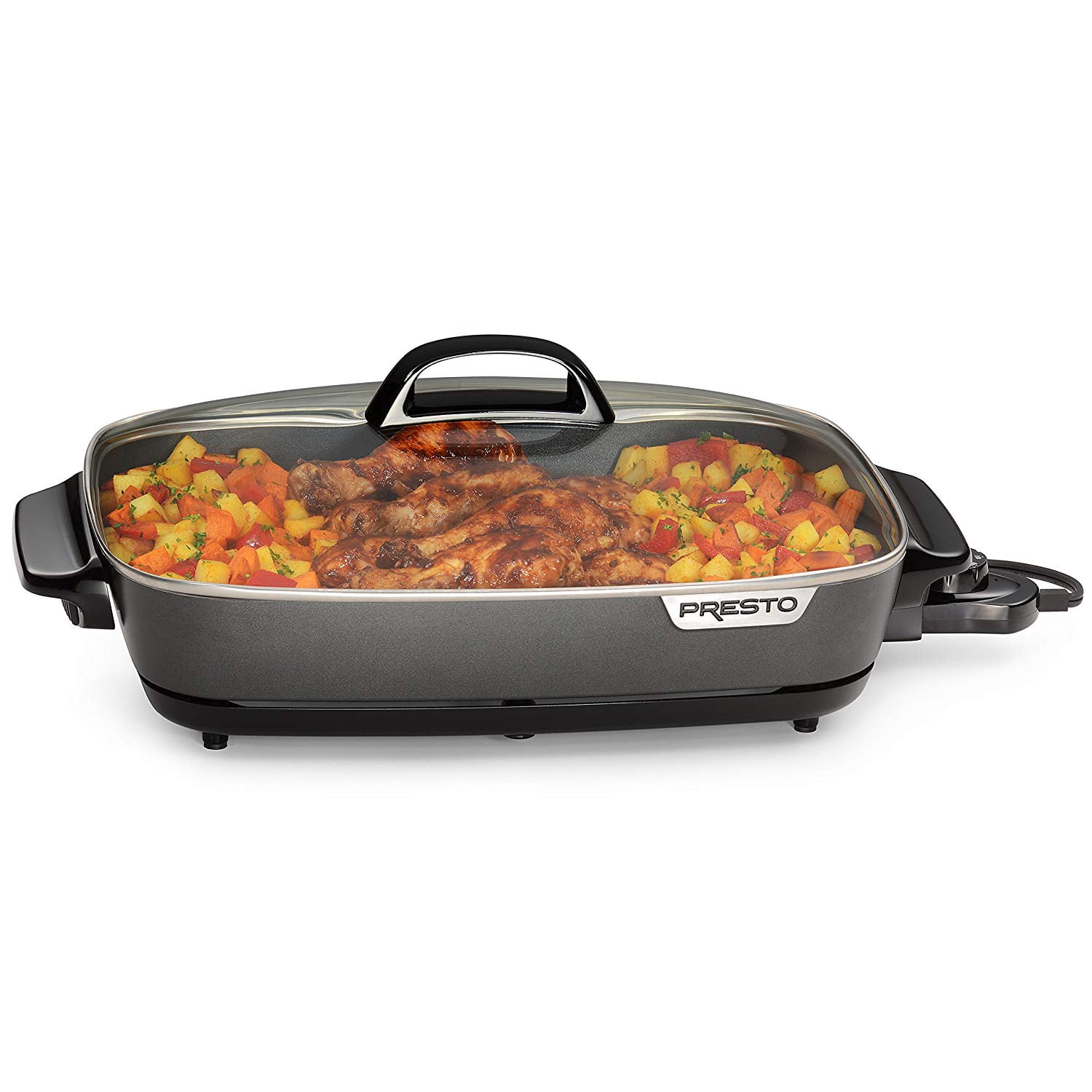 Presto 06852 16-Inch Electric Skillet with Glass Cover 