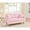 Pink, variant on 65" Loveseat Sofa Green Corduroy Couch, Mid Century Modern Love Seat Couches for Living Room, Small Loveseat for Bedroom Office, Comfy Sofa with Spring Cushion, Solid Wood, Tool-Free Assembly