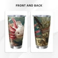 thumbnail image 3 of KLL Colorful Axolotl Underwater Print 40oz Stainless Steel Insulated Car Cup with Spillproof Lid - Keep Your Drink Hot or Cold on the Go-Straw Three-piece Set, 3 of 8