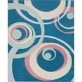 thumbnail image 2 of Nourison Grafix Geometric Blue Multi Colored 7'10" x 9'10" Area Rug, (8x10), 2 of 8