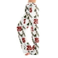thumbnail image 2 of Adult Fashion Loose Christmas Print Casual Pants with Drawstring Elastic Waist, Comfortable Sleepwear and Loungewear Trousers for Home Use,White,XL, 2 of 7