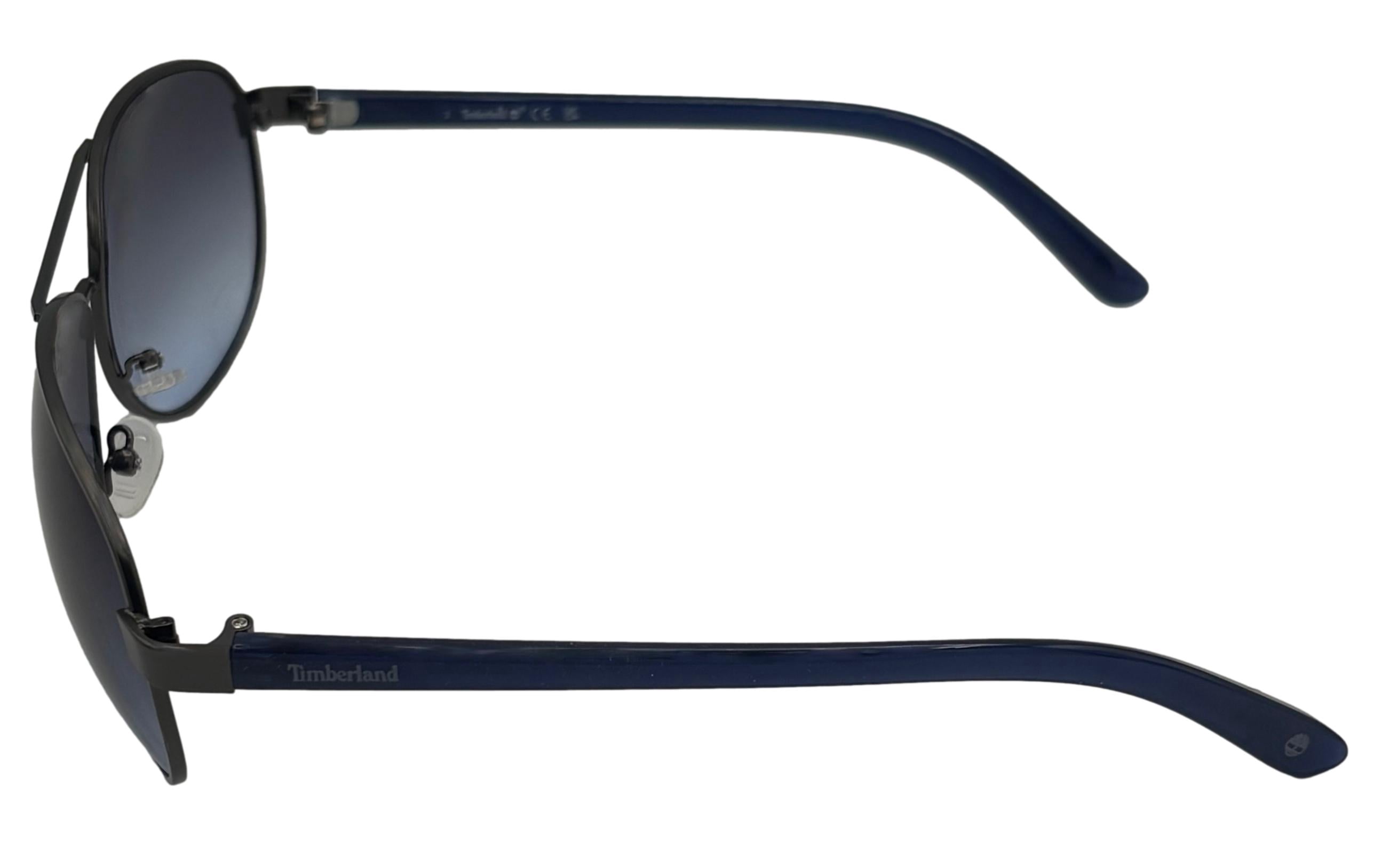 Timberland Men Gunmetal Sunglass Metal Aviator, Gradient Lens TU00013. 9B
