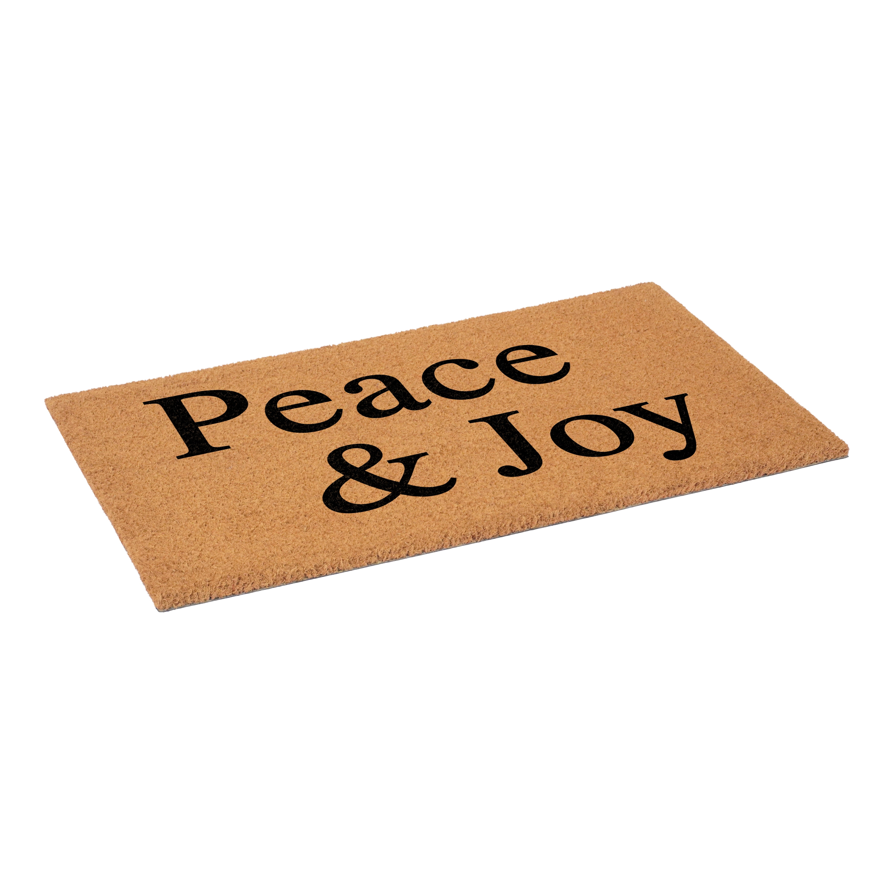 Peace & Joy Doormat, 17" x 29"