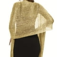 thumbnail image 4 of Gorgeous Metallic Shawls: Perfect for Evening Parties & Weddings!, 4 of 5