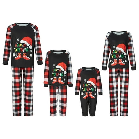 

Christmas Family Pajamas Holiday Christma Pajama Family Matching Pjs Set Sleepwear Elk Xmas Jammies