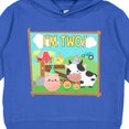 thumbnail image 3 of Inktastic I'm Two Farm Animals Wearing Birthday Party Hats Toddler Hoodie, 3 of 4