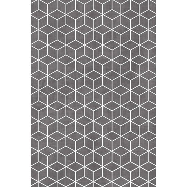 Tapete Decorativo Osmo Grey 160 x 230 cm - Alfombra Grande Saffron Looms