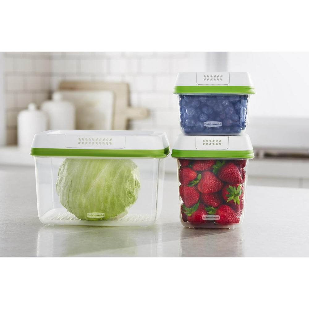 Rubbermaid FreshWorks Produce Saver, Medium and Large Produce Storage