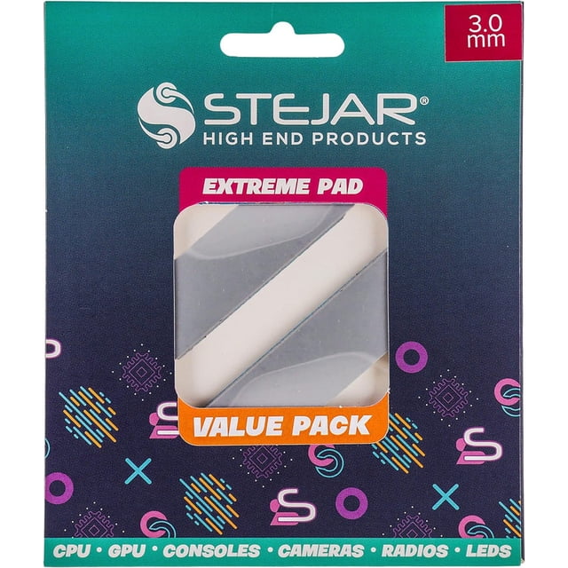 STEJAR THERMAL PAD 120X20X3.0MM 12.8 W/MK EXTREME ALTO RENDIMIENTO VALUE PACK