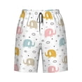 thumbnail image 7 of Disketp Men's Swim Trunks Hawaiian Breathable Surf Beach Swimsuits Mesh Lining Beach Shorts with Pockets-Little Elephant, 7 of 7
