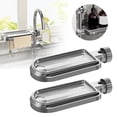 thumbnail image 1 of 1PC Faucet Storage Rack Sink Sponge Shelf Drain Rack Hanging Storage Shelves Sink Sponge Holder Dishcloth Sponge Storage Rack Sink Organizer Soap Soap Holder Gray, 1 of 8